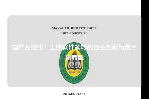 国产在线线：工业软件领域的自主创新与数字化转型