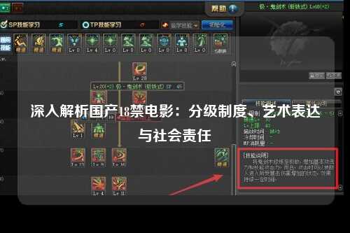 深入解析国产18禁电影：分级制度、艺术表达与社会责任